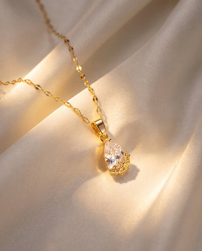The Dewdrop Anti Tarnish Necklace - Gold