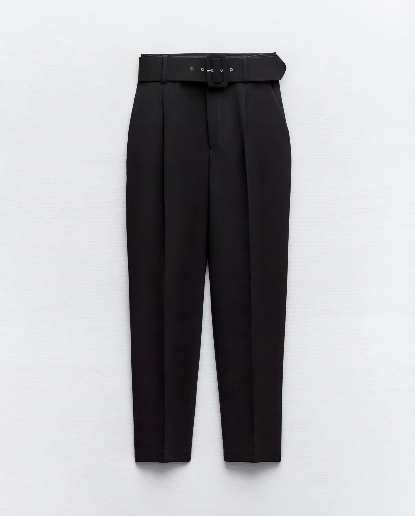 Black Belted Citywear Trousers