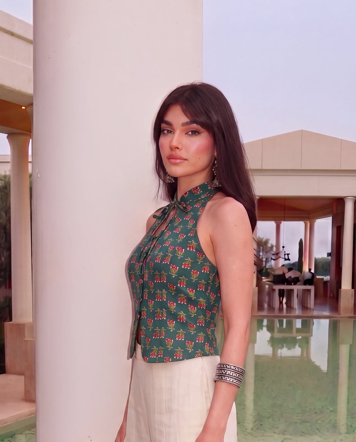 Gulnaar Keyhole Vest Top