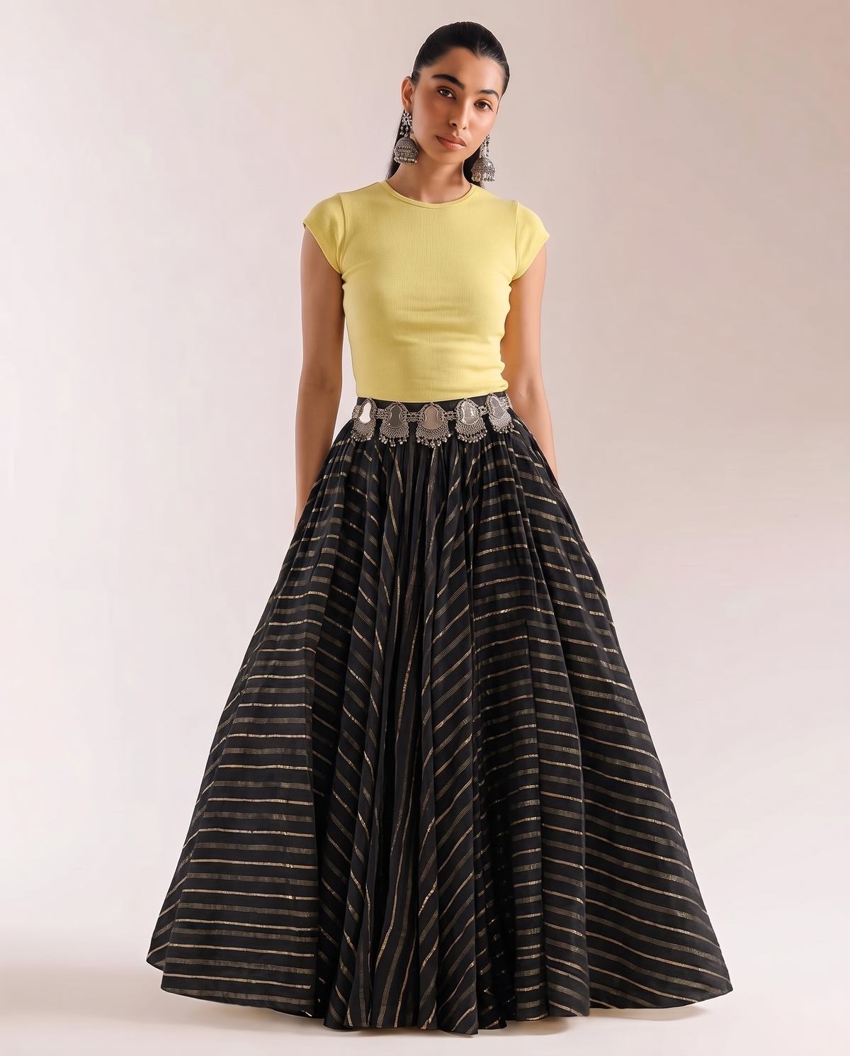 Butter Yellow Cap Sleeve Crop Top