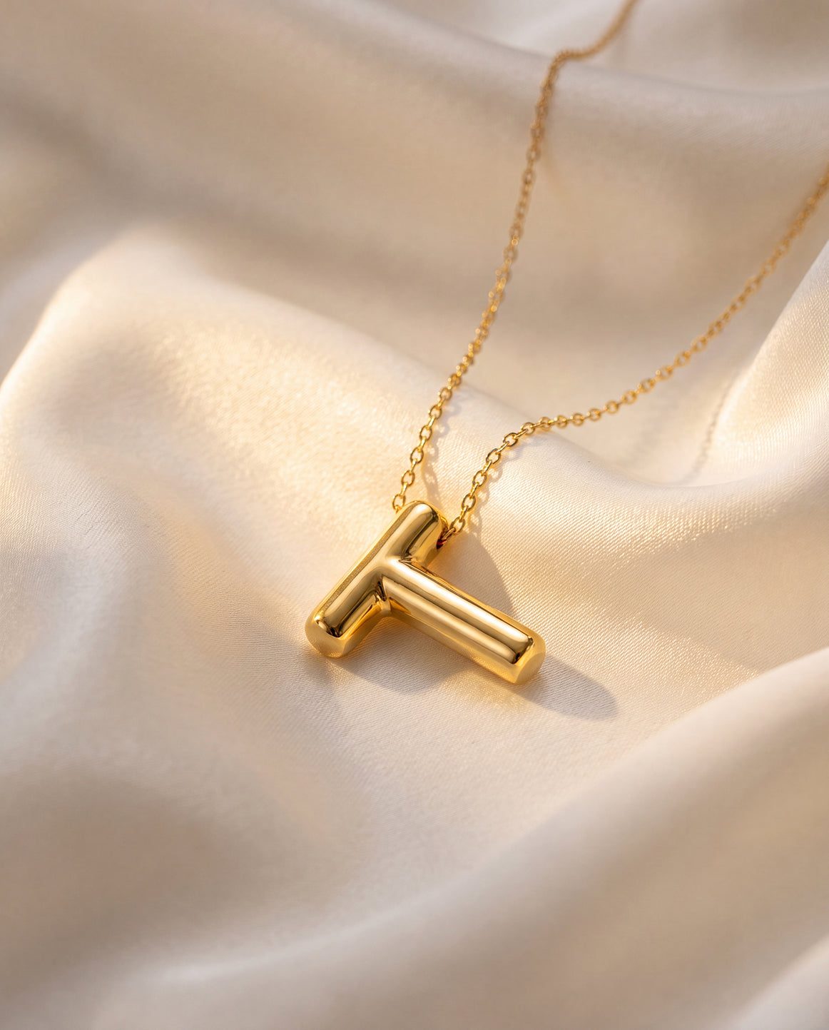 The T Anti Tarnish Necklace - Gold