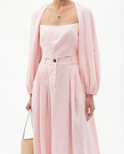 Soft Pink Co-Ord Set With Billowy Silhouette