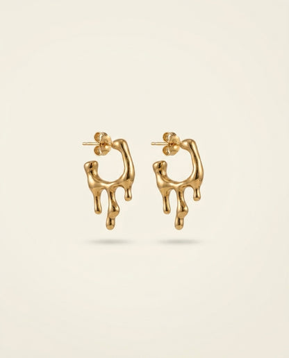 Golden Antitarnish Drip Studs