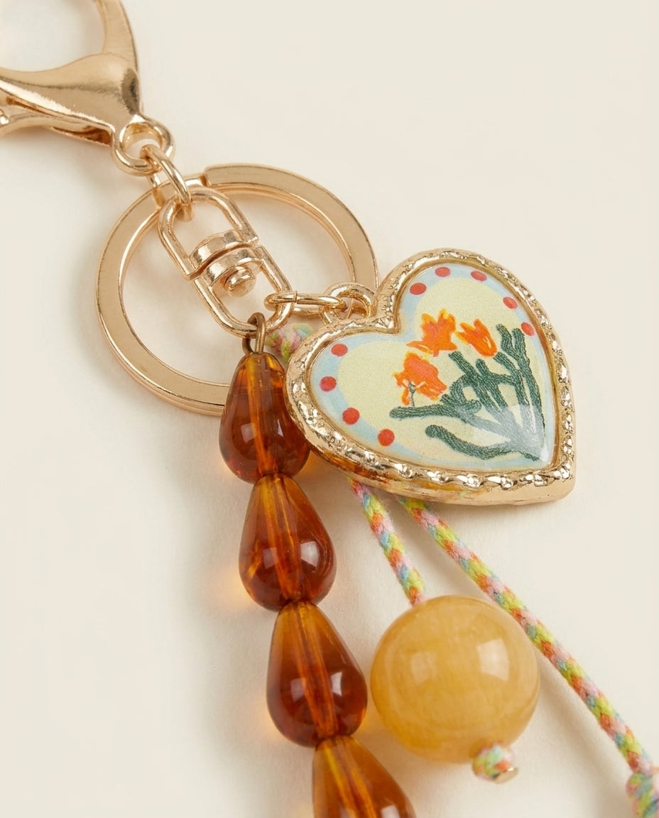 Golden Tassel Keychain