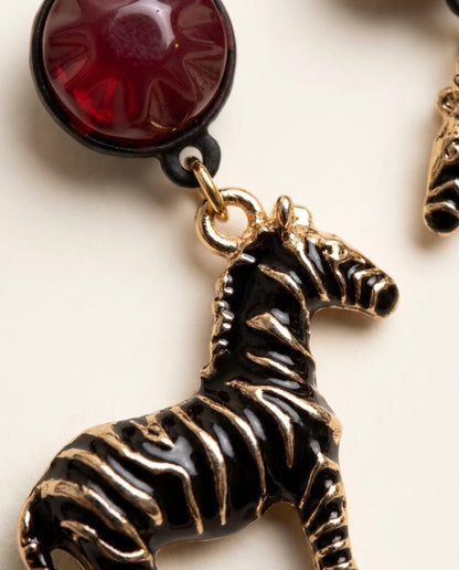 Wild Zebra Drop Studs