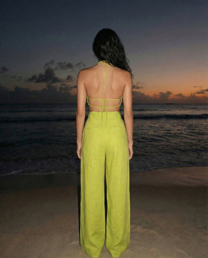 Citrus Tailored Linen Blend Coord Set