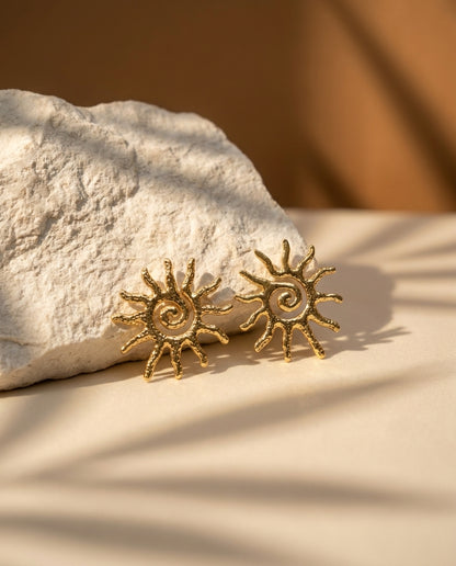 Golden Antitarnish Ray Studs