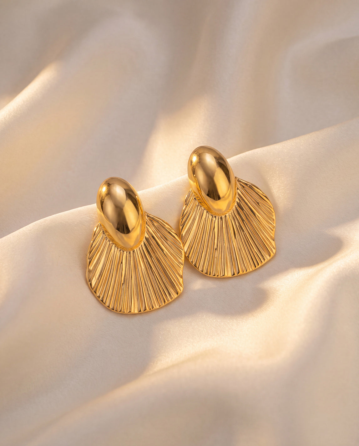 The Shore Drop Anti Tarnish Earrings - Gold