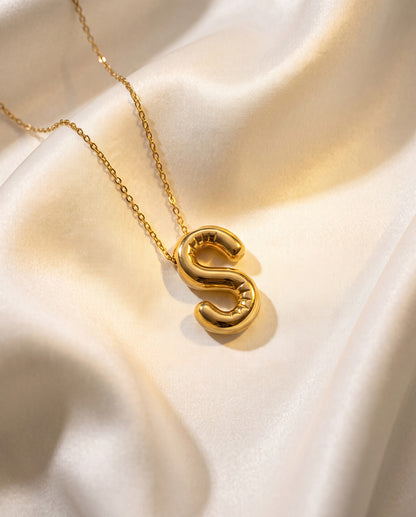 The S Anti Tarnish Necklace - Gold
