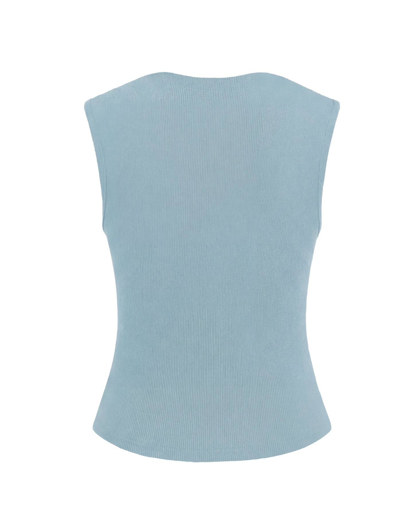 Powder Blue Cowl Neck Top