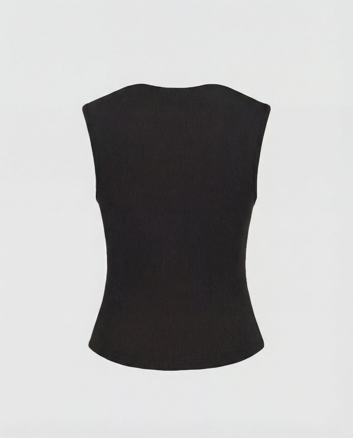 Midnight Black Cowl Neck Top