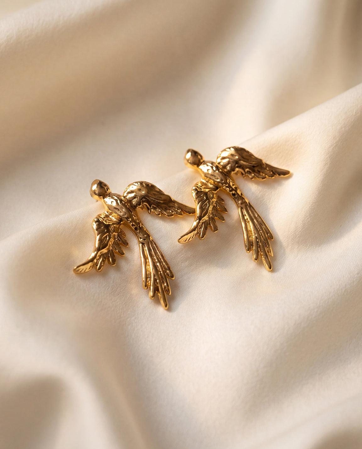 The Free Bird Anti Tarnish Earrings - Gold