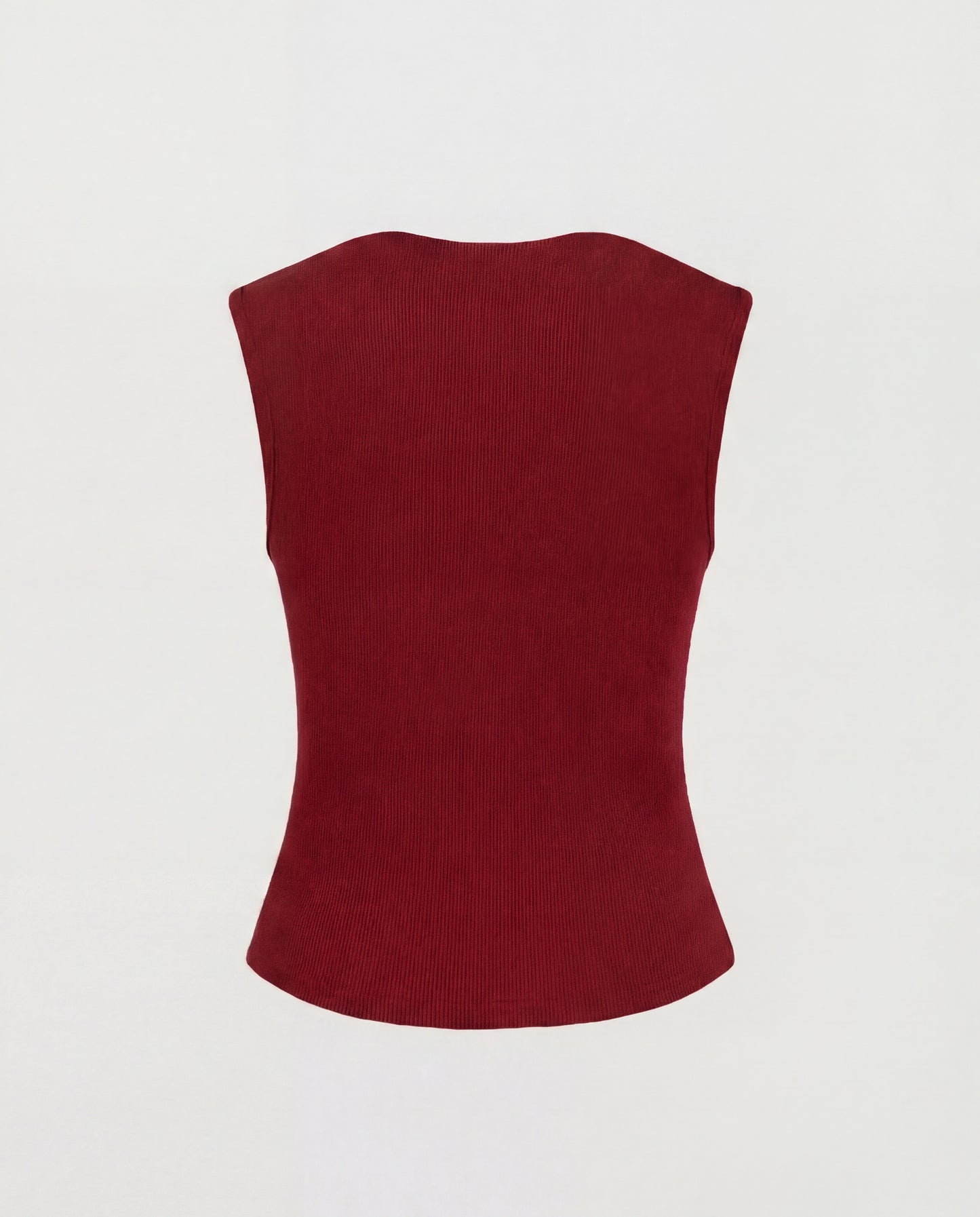 Cherry Red Cowl Neck Top