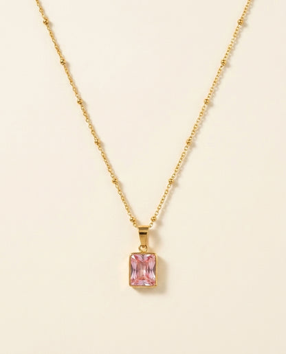 Golden Antitarnish Rose Cut Necklace