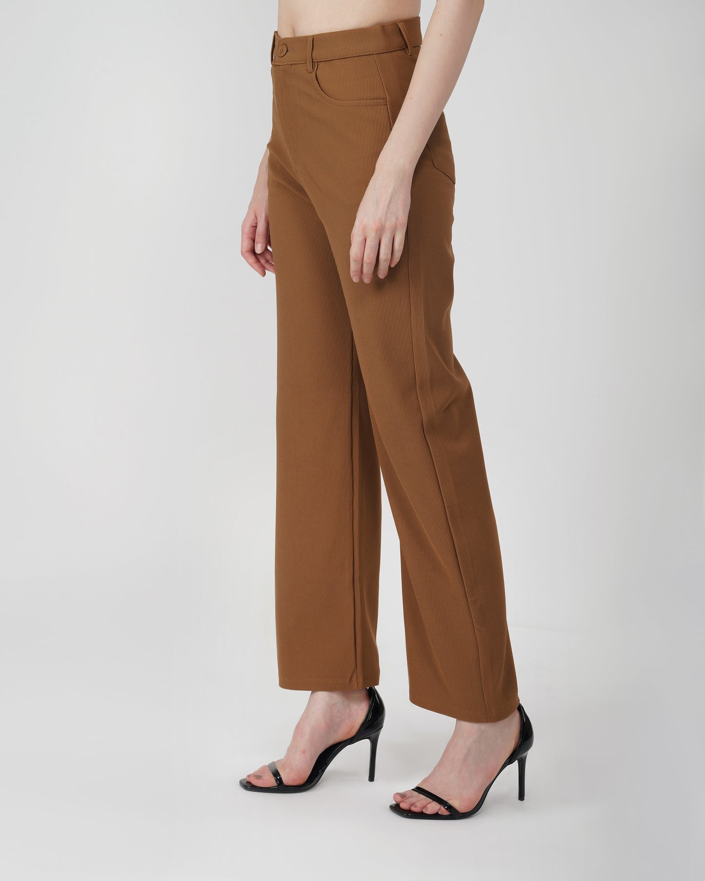 TEXTURED STRAIGHT PANTS,Color: Tan Brown
Fabric: Ribbed
Fit: Straight Fit 
Length: Full Length (41 inches)
Waist: Mid Rise
Closure: Zip & Button
No. of Pockets: 4,bottomwear,pants,semi-formal,woven,ribbed,tan brown,straight fit,straight,full length,mid rise,suited for influencer,textured-straight-pants-tan-brown