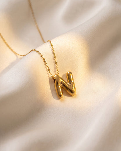 The N Anti Tarnish Necklace - Gold