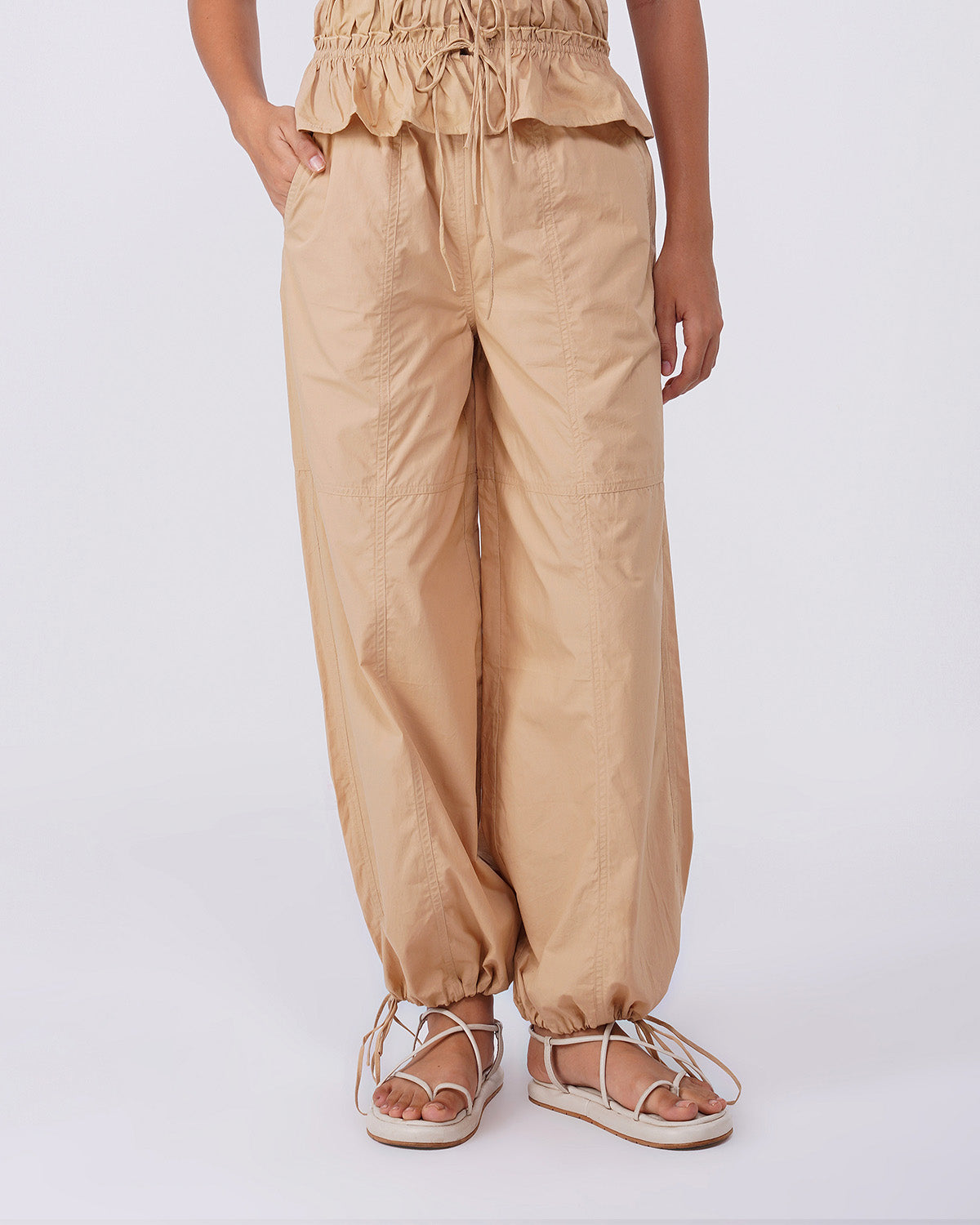 SOLID PARACHUTE PANTS