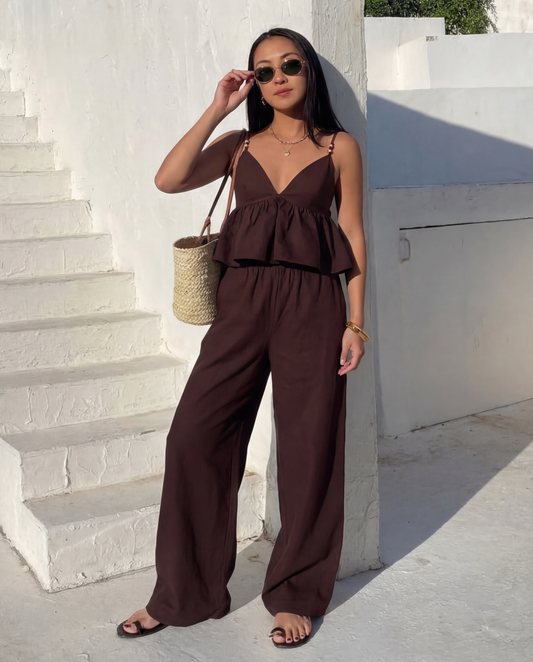 Beaded Top And Pants Co-Ord Set