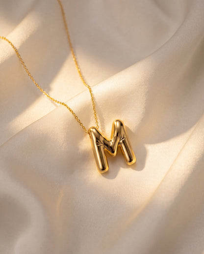 The M Anti Tarnish Necklace - Gold