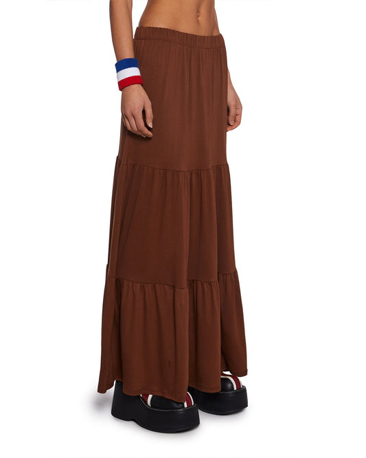 tiered-brown-long-skirt-brown-oy1502,25010002GG72,bottomwear,skirts,vacation,beach, streetwear,knitted,ribbed,brown,tiered,relaxed fit,tiered,maxi,mid rise,Color: Brown
Fit: Relaxed Fit
Length: Maxi
Waist: Mid Rise
Closure: Elasticated
Fabric: Ribbed
Print: Solid,TIERED BROWN LONG SKIRT