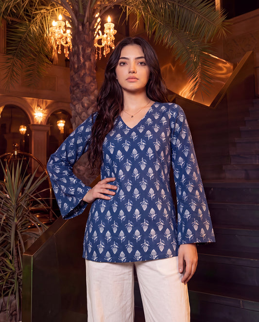Elira V Neck Kurti