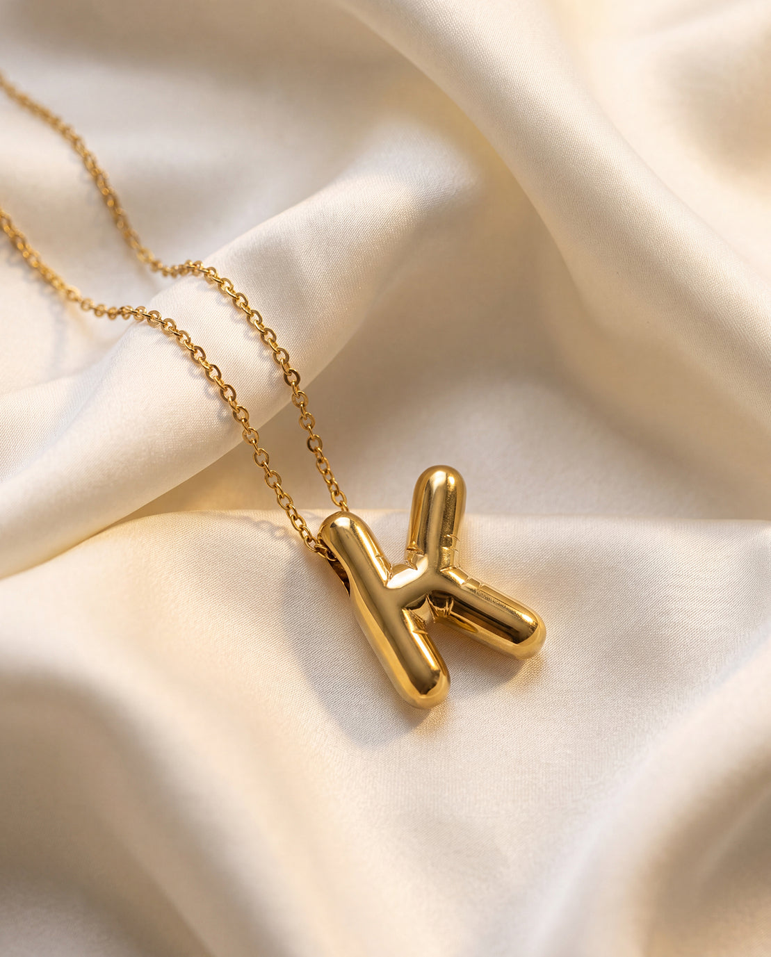 The K Anti Tarnish Necklace - Gold