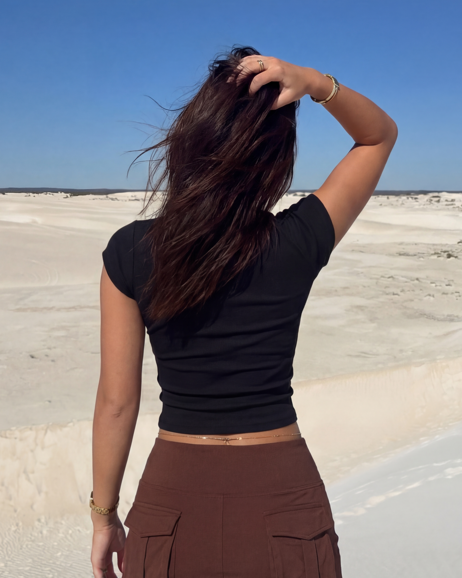 Black, crop top, basic, everyday wear, casual, ribbed, cotton, fitted