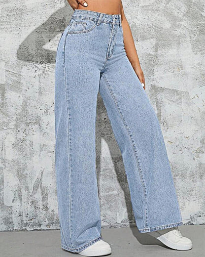 WASHED RELAXED FIT JEANS