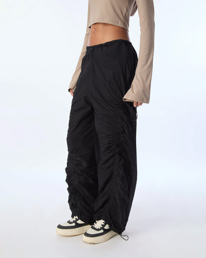 RUCHED PARACHUTE PANTS