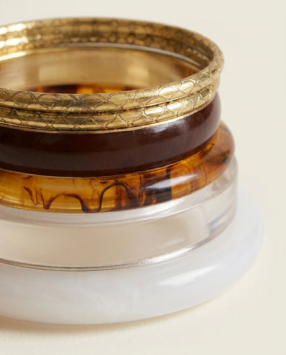 Golden Trio Bangle Set
