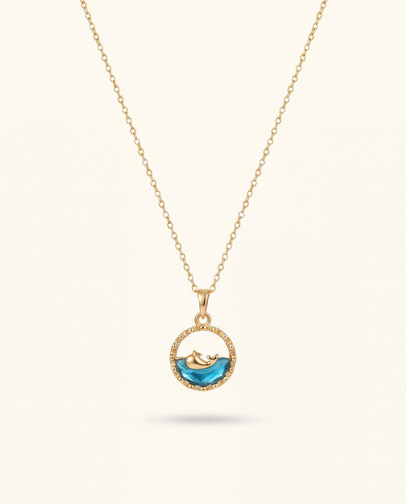 The Ocean Wave Anti Tarnish Necklace - Gold