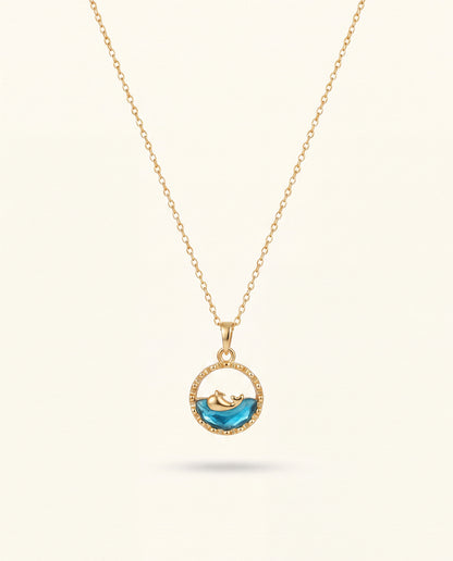 The Ocean Wave Anti Tarnish Necklace - Gold