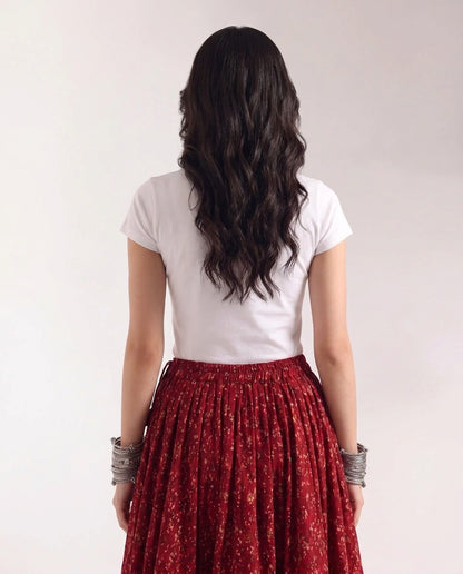 The Mirchi Beaded Tank Top - White