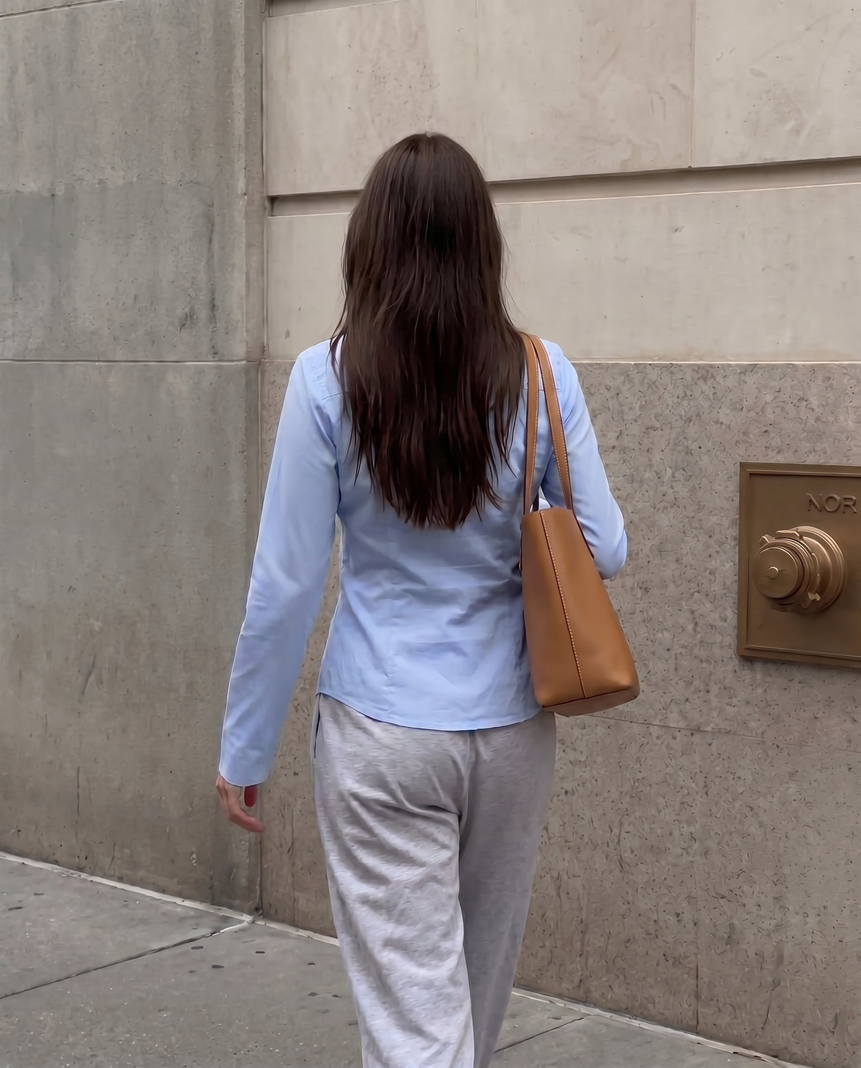 Blue Flared Sleeves Shirt
