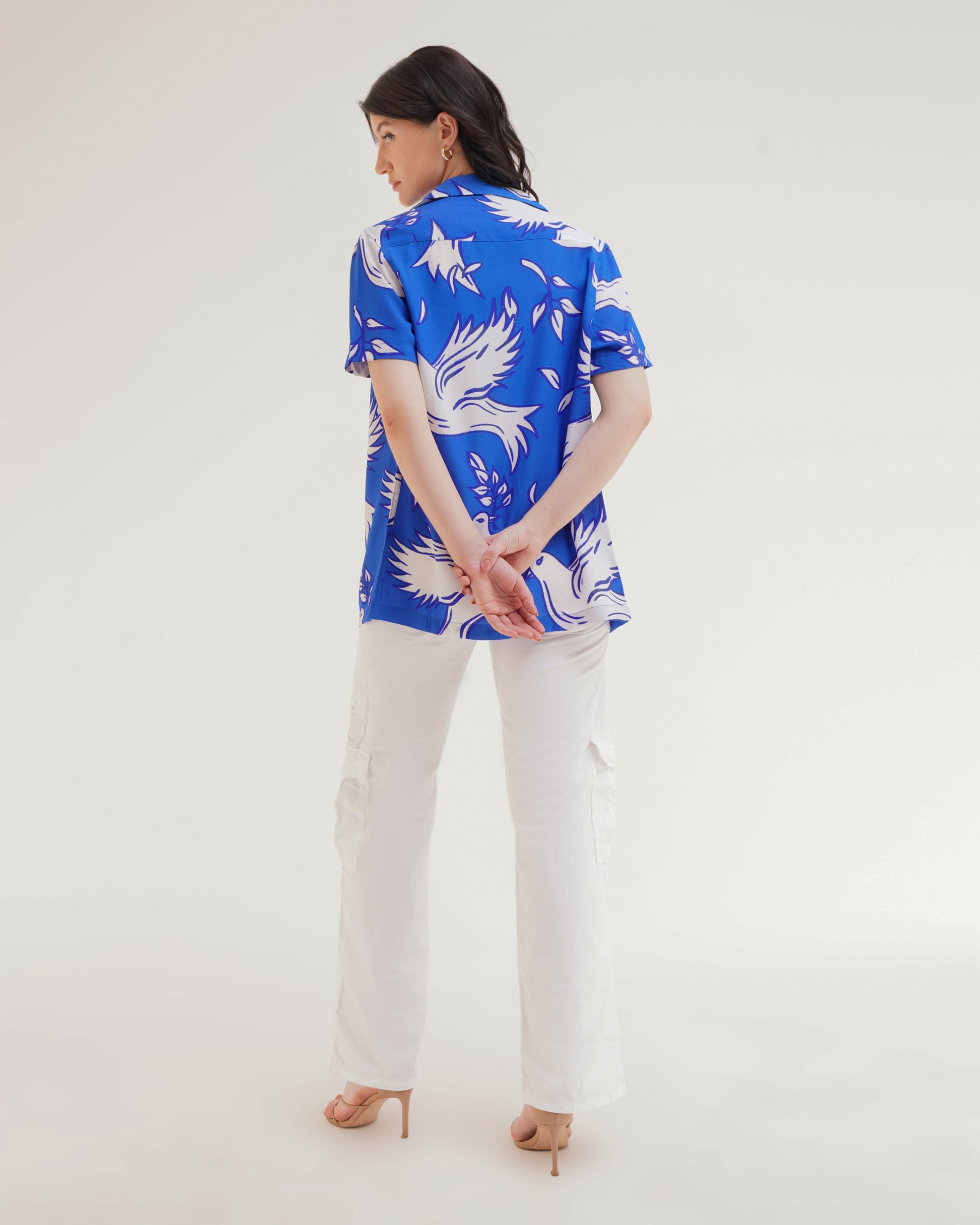 PRINTED BOYFRIEND SHIRT,abstract, beach, blue, boyfriend shirts, button, casual, collared, cotton, longline, multi colored, oversized, printed, shirts, short sleeves, streetwear, summer, topwear, tropical, vacation, woven,printed-boyfriend-shirt-blue,Color- BlueFabric- PolyesterType- Boyfriend ShirtFit- OversizedLength- LonglineNeck- CollaredSleeves- ShortClosure- Button UpPrint- Abstract