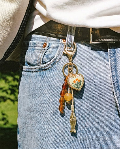 Golden Tassel Keychain