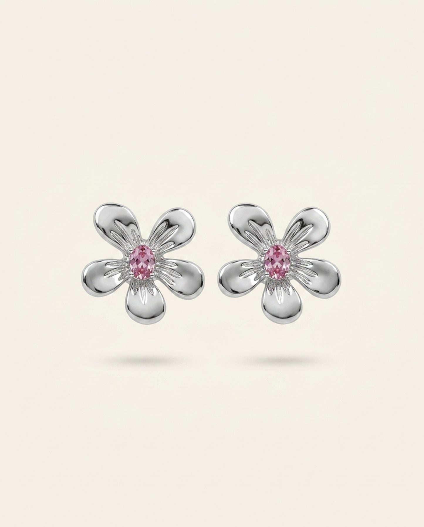 The Bloom Stud Anti Tarnish Earrings - Silver