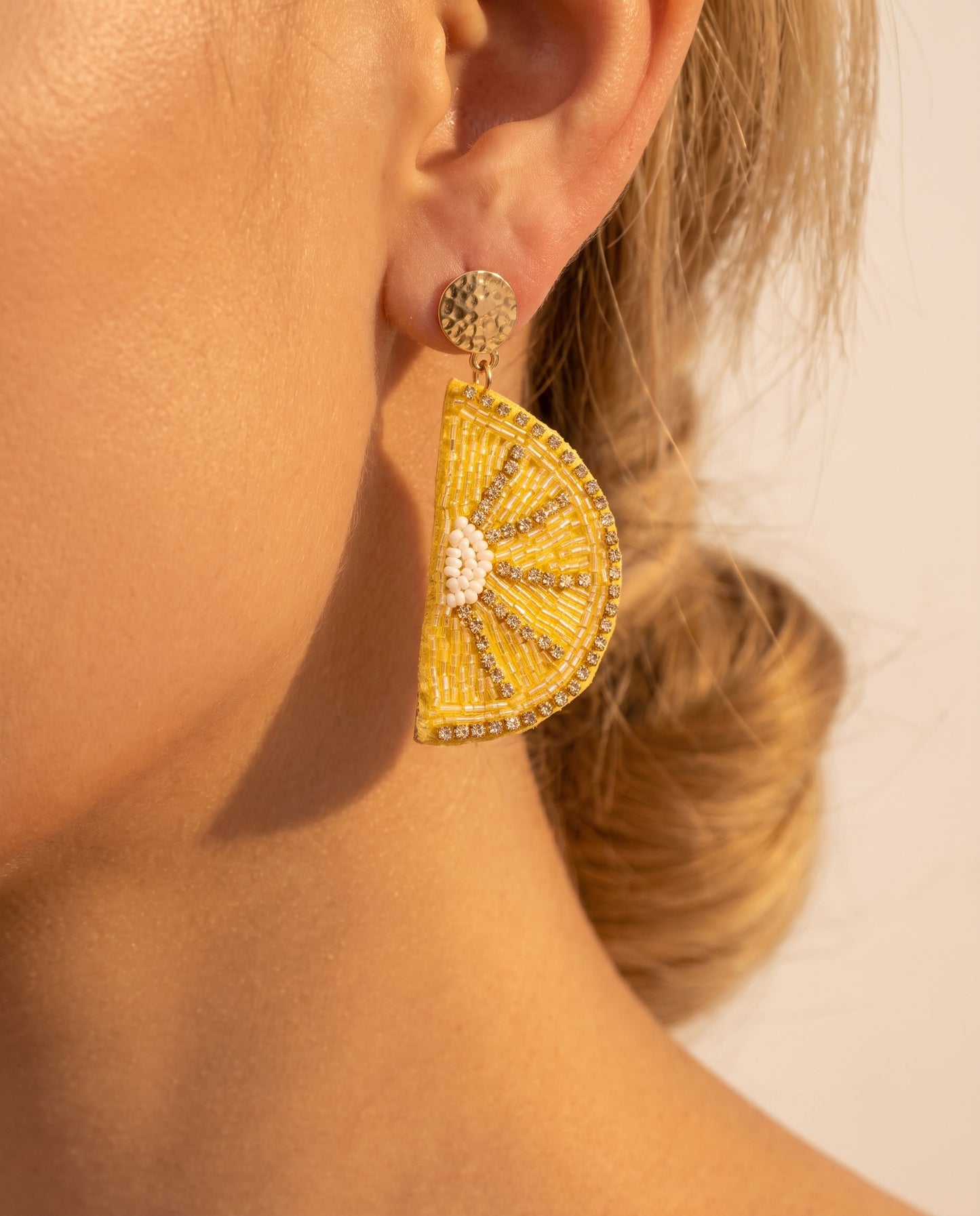 Citrus Slice Drop Earrings