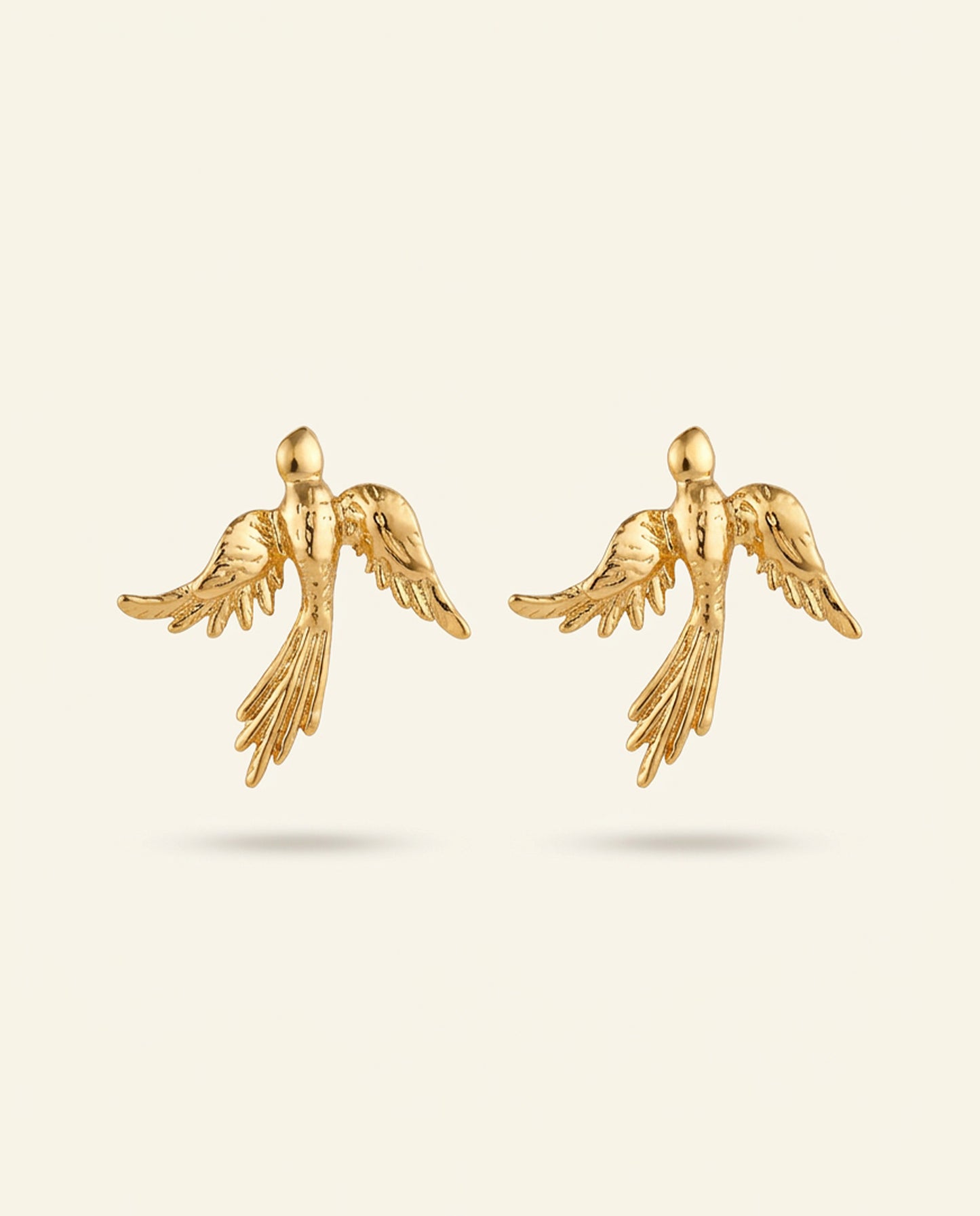 The Free Bird Anti Tarnish Earrings - Gold