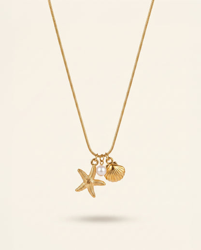 The Shore Charm Anti Tarnish Necklace - Gold