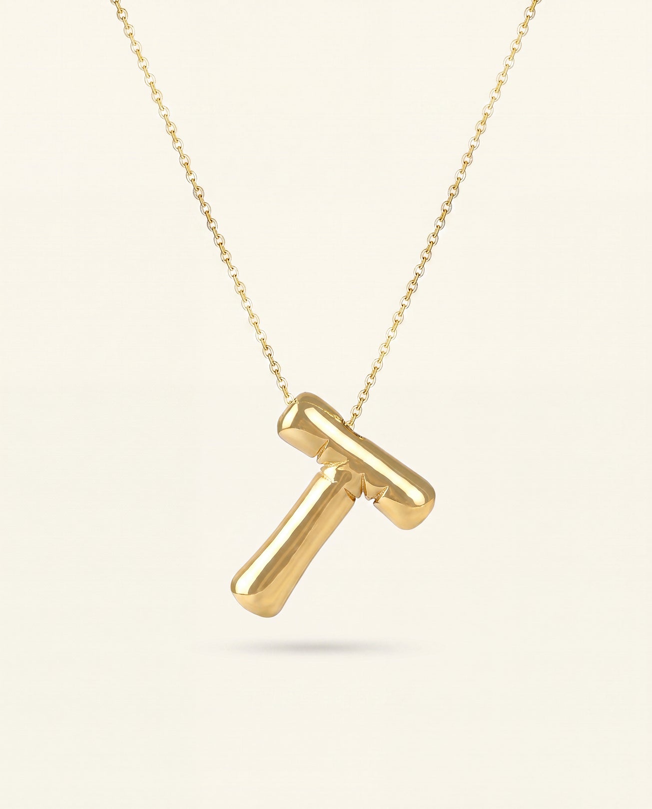 The T Anti Tarnish Necklace - Gold