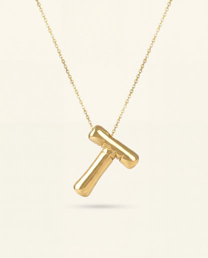 The T Anti Tarnish Necklace - Gold
