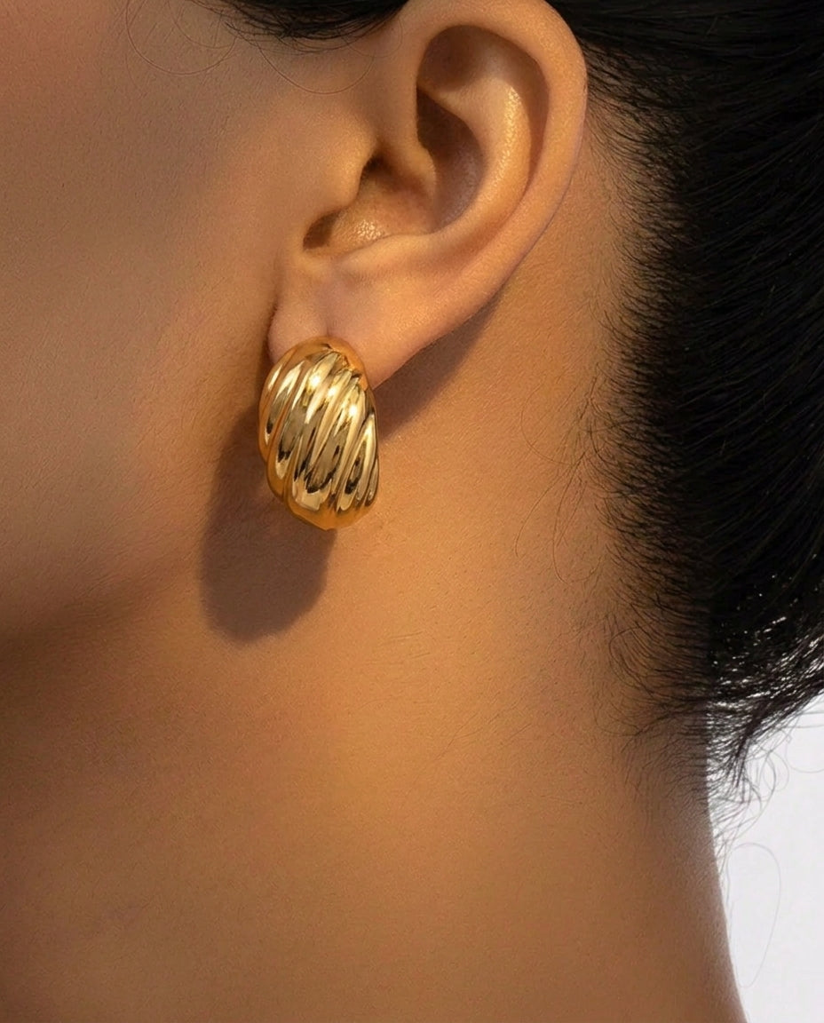 Vortex Hoops - Gold