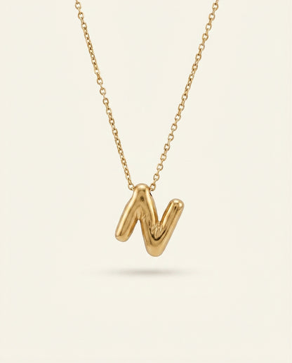 The N Anti Tarnish Necklace - Gold