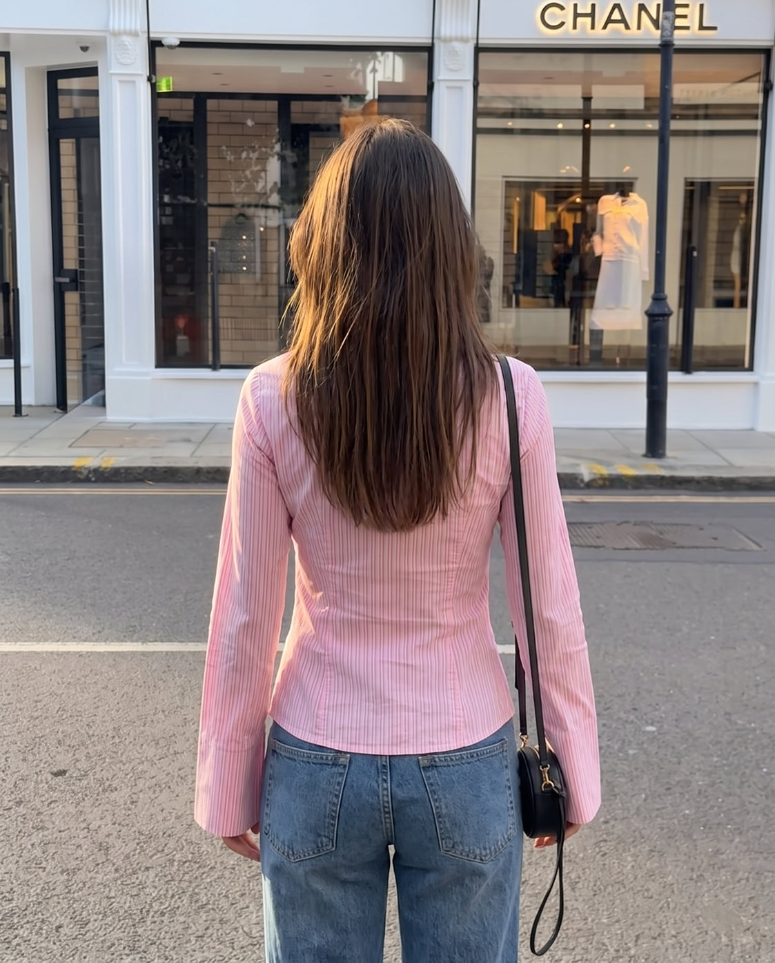 Soft Pink Flared Shirt