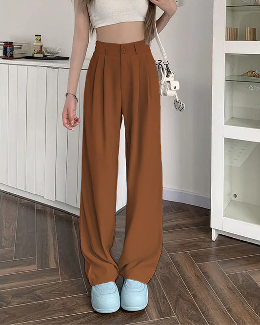 KNIFE PLEATS KOREAN TROUSERS