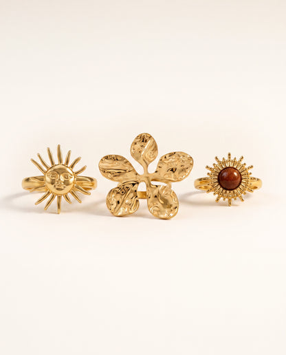 The Solar Ring Stack - Gold