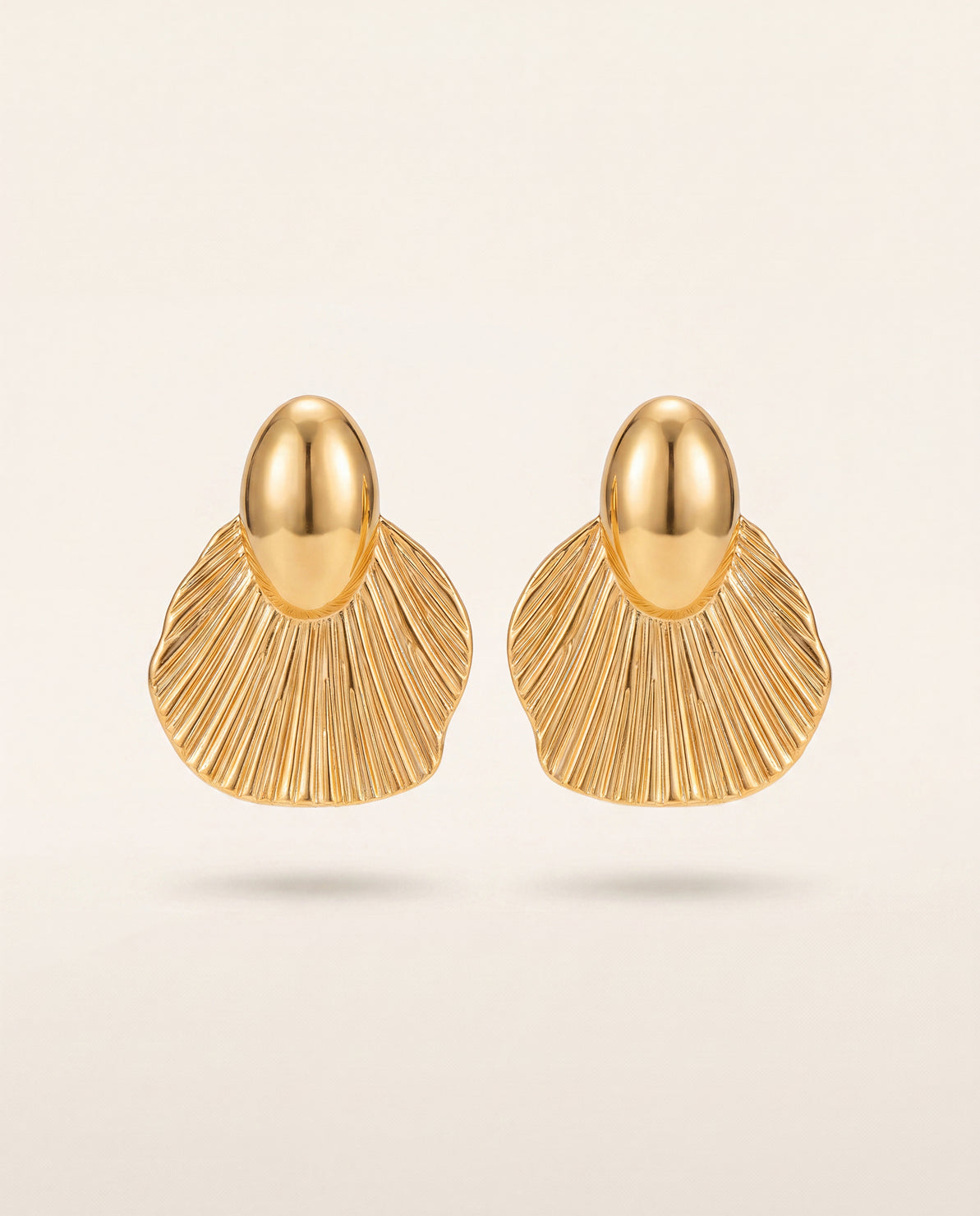 The Shore Drop Anti Tarnish Earrings - Gold