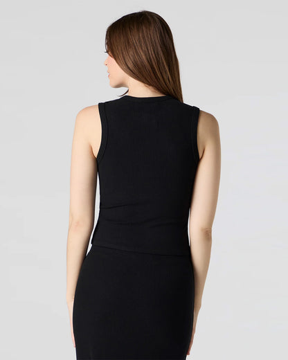 coord sets,bottomwear, topwear,casual chic, outddoors, vacation, lunch date, summer,urban fit, genz, minimal,knitted,ribbed,,,black,solid,,,buttons,slim fit top,fitted top,waist length,straight hem,crew neck,no straps,sleeveless,sleeveless,button up,skirts,pencil skirt,full length,straight hem,mid rise waist,no pockets, OY3051, 25070022GG