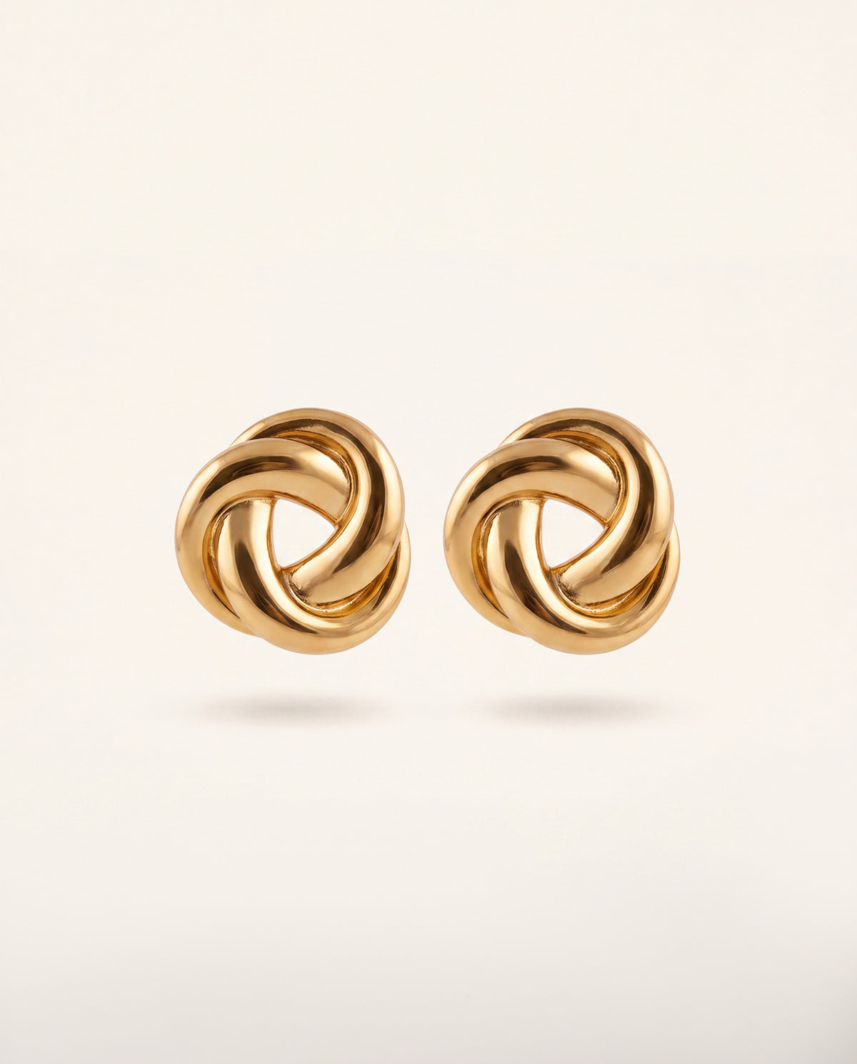 The Knot Stud Anti Tarnish Earrings - Gold